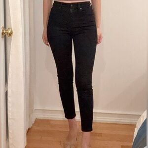 Madewell Black High-Waisted Skinny Jeans